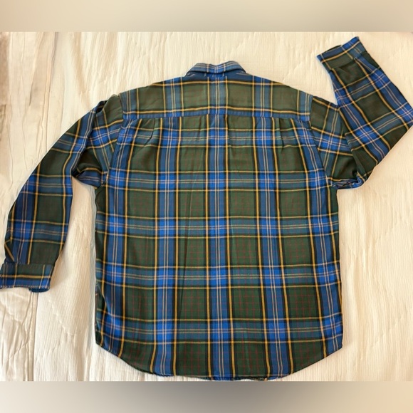 Eddie Bauer Men’s Medium Plaid Button-Down Shirt 100% Cotton Tartan - Picture 7 of 9